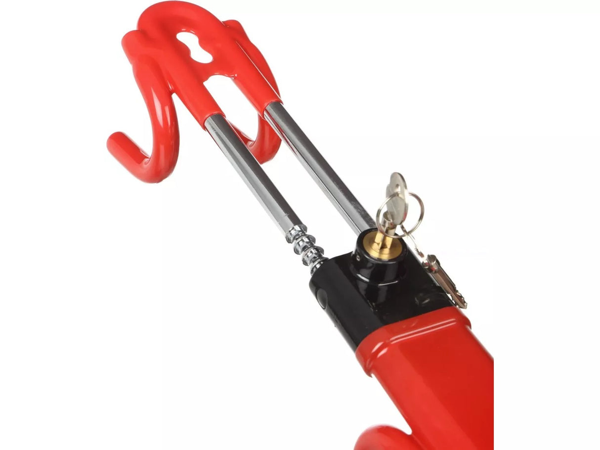 Halfords Double Bar Anti-Theft Car Security Easy Fit Steering Wheel Lock