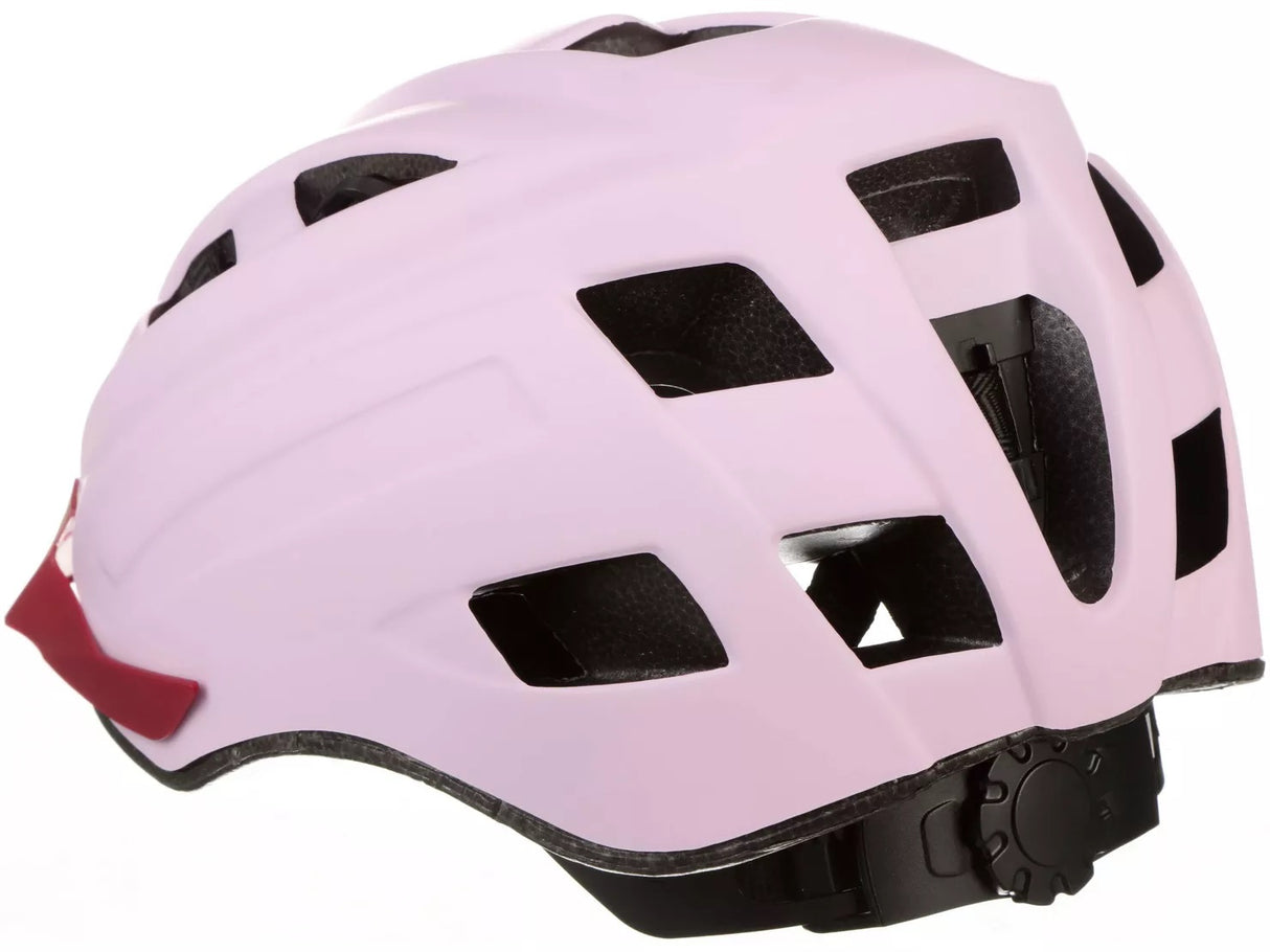 Halfords Lilac Contrast 7-15 Years Junior Girls Cycling Helmet 52-59cm Pink