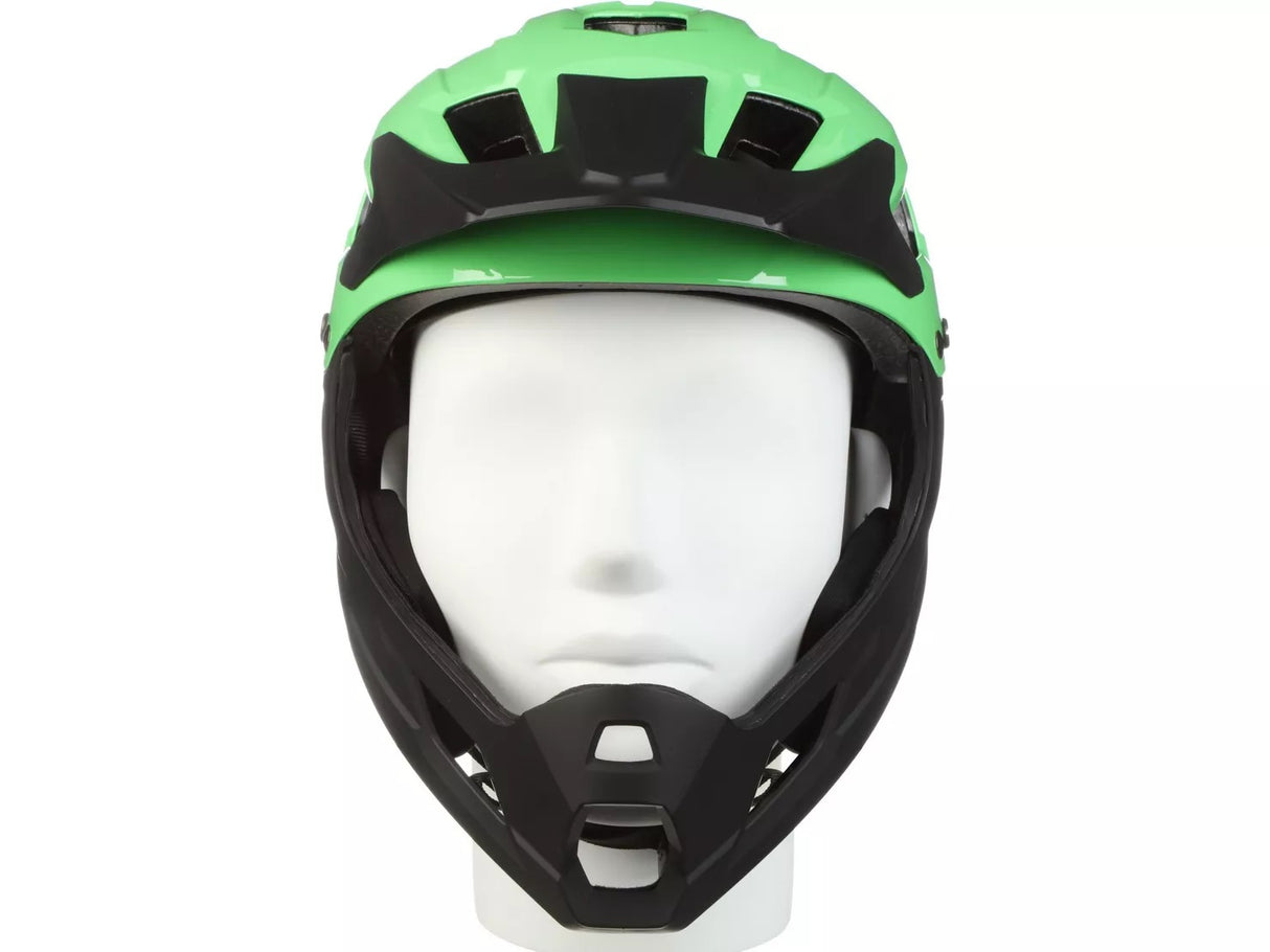 Halfords Slammer ABS Fullface (8-14 Years) Kids Helmet 54-58cm - Green