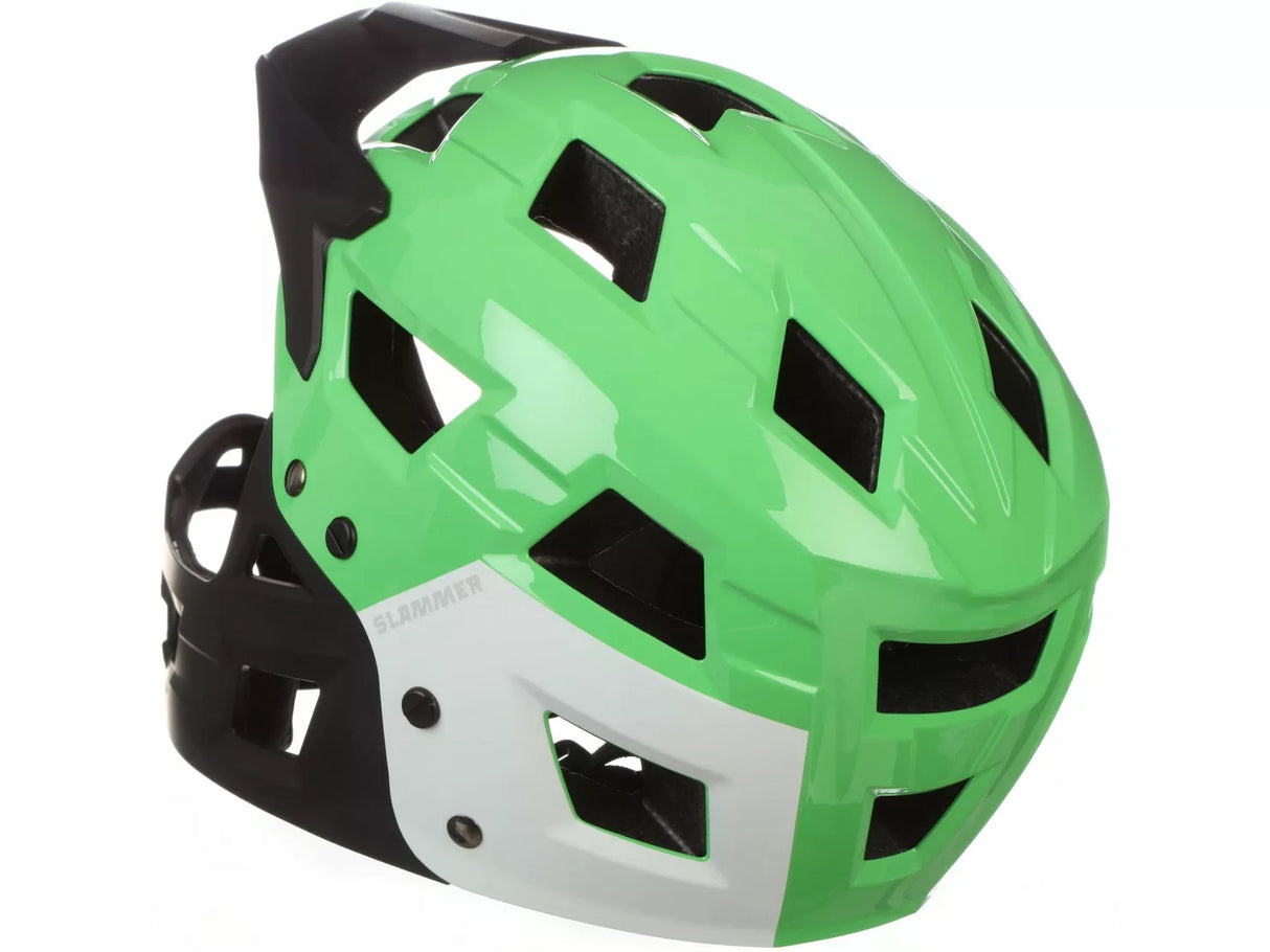Halfords Slammer ABS Fullface (8-14 Years) Kids Helmet 54-58cm - Green