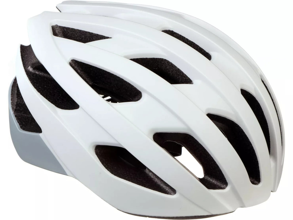 Halfords Unisex Adults Lightweight Road Cycling Helmet - White - M (54-58cm)