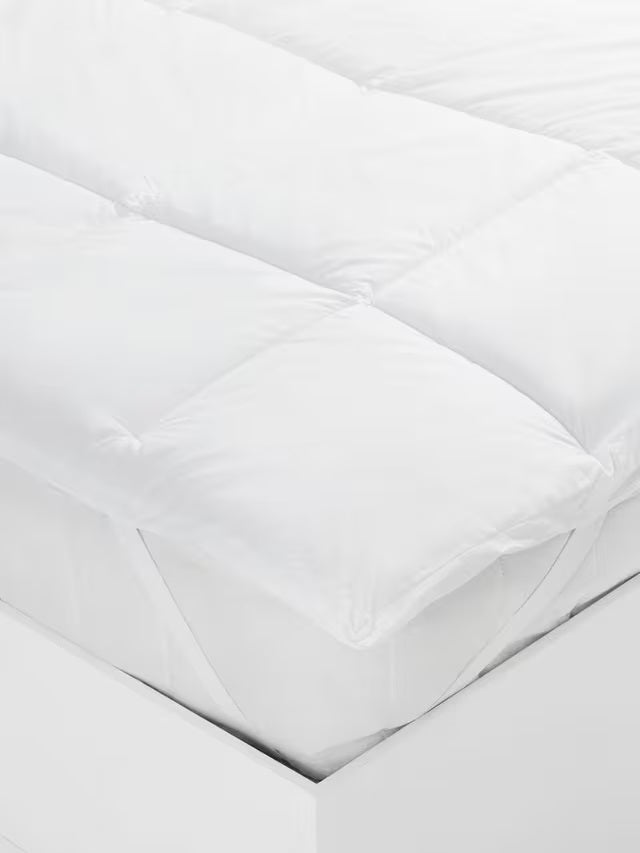John Lewis Clusterfibre White Mattress Topper 200 x 180cm - Super King