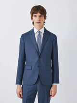 John Lewis Easton Super 100's Wool Regular Fit Suit Jacket - Mid Blue 38R