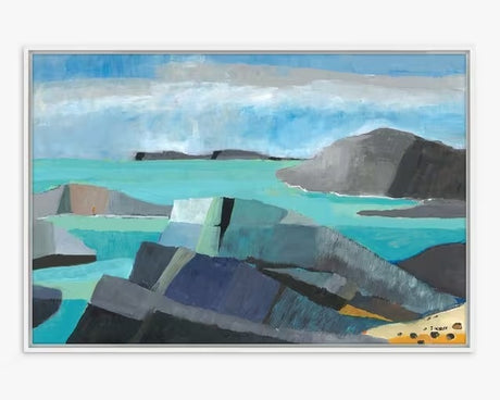 John Lewis Jan Weiss 'Carmel Coast' Framed Canvas Print 64 x 94cm - Multi