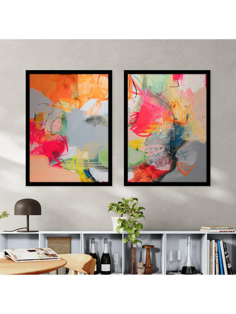 Natasha Barnes Spring Sunshine Embellished Framed Print Set of 2 84.5x64.5cm