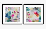 Natasha Barnes 'Tunbridge' Embellished Framed Print 61.5 x 61.5cm Set of 2