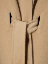 John Lewis Women's Wool Blend Tie Belt Cape Coat - One Size - Sand Brown - Kazoop 