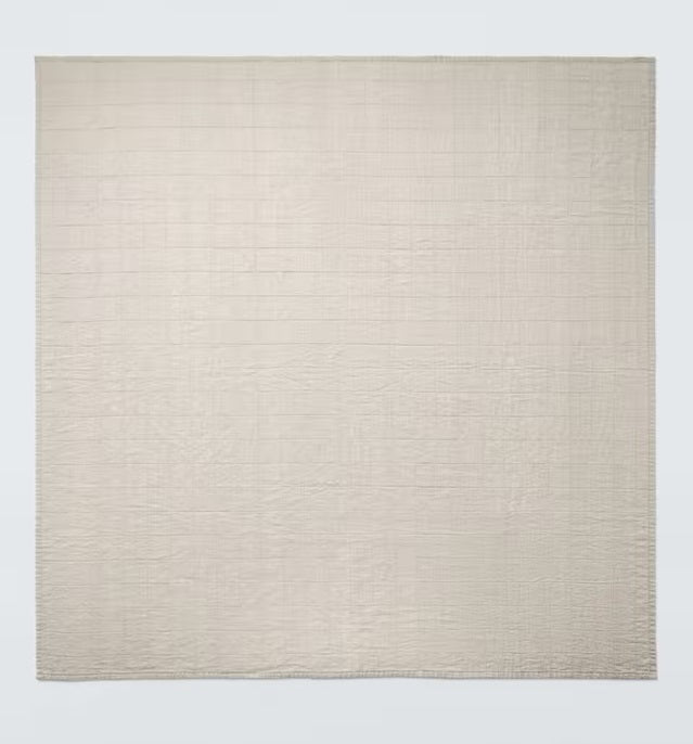 John Lewis Quilted Linen Cotton Quilted Bedspread 260 x 250cm - Undyed