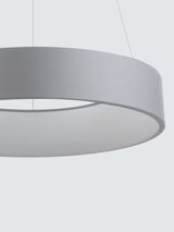 John Lewis Matteo 4000K Large Round Hoop LED Pendant Ceiling Light - Grey