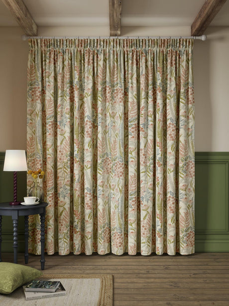 John Lewis Wildflower Weave Pair Lined Pencil Pleat Curtains W167 x 182cm