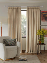 John Lewis Textured Blackout Lined Pencil Pleat Curtains W228 x Drop 274cm