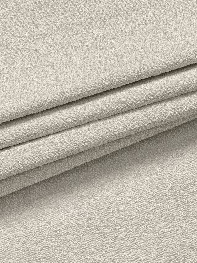 John Lewis Textured Boucle Lined Eyelet Curtains W228 x D228cm - Marshmallow