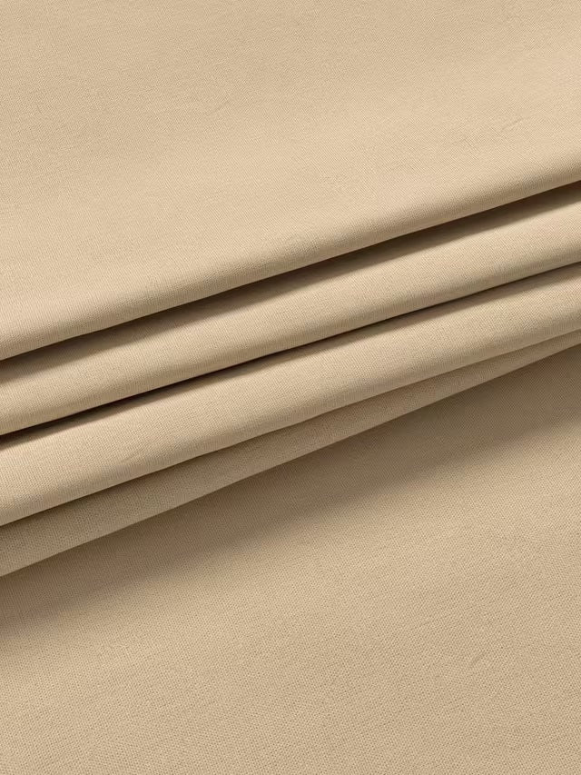John Lewis Pure Cotton Pair Lined Eyelet Curtains W228 x D182cm - Natural
