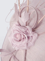 John Lewis Women's Penelope Large Upturn Flower & Quill Fascinator - Pink