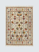 Gooch Luxury Amiri Traditional Wool Rich Rug L230 x W160cm - Ivory/Multi