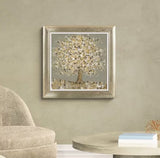 John Lewis Sara Otter 'Golden Glow' Framed Print 70 x 70cm - Blue/Green