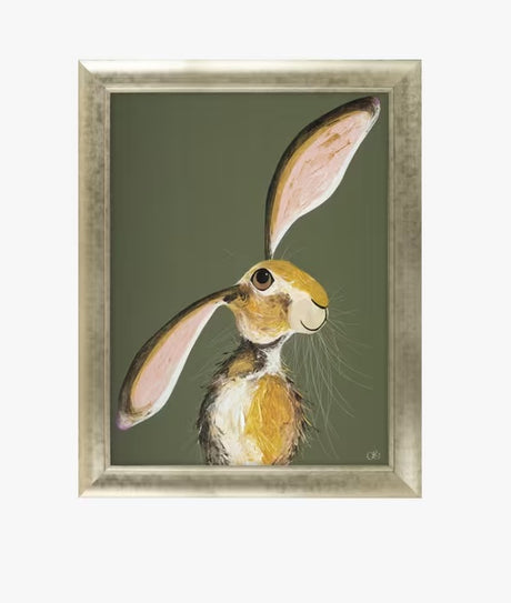 John Lewis Quinn Russell 'Maise' Unglazed Framed Print 92x72cm - Green/Gold