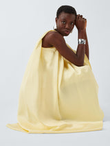 John Lewis Editions Linen Tencel Blend Clasp Detail Maxi Dress Yellow - 14