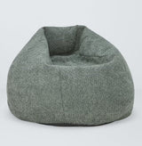 John Lewis Bean Bag Textured Bouclé Snuggle Chair 110 x 80 x 80cm - Sage