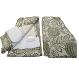 John Lewis x Sanderson Cantaloupe Pencil Pleat Curtains 228 x 228cm - Pesto