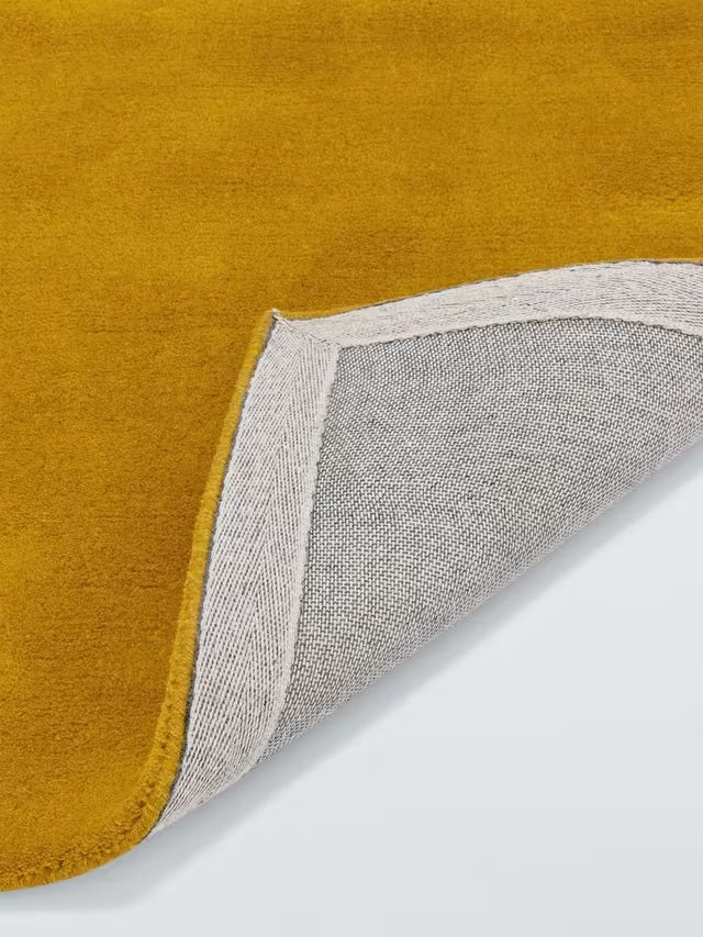 John Lewis Wellington Durable Pure Wool Runner Rug 240 x 70cm - Saffron