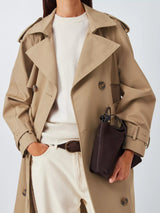 John Lewis Women's Water Repellent Knee Length Trench Coat - Camel - UK 14