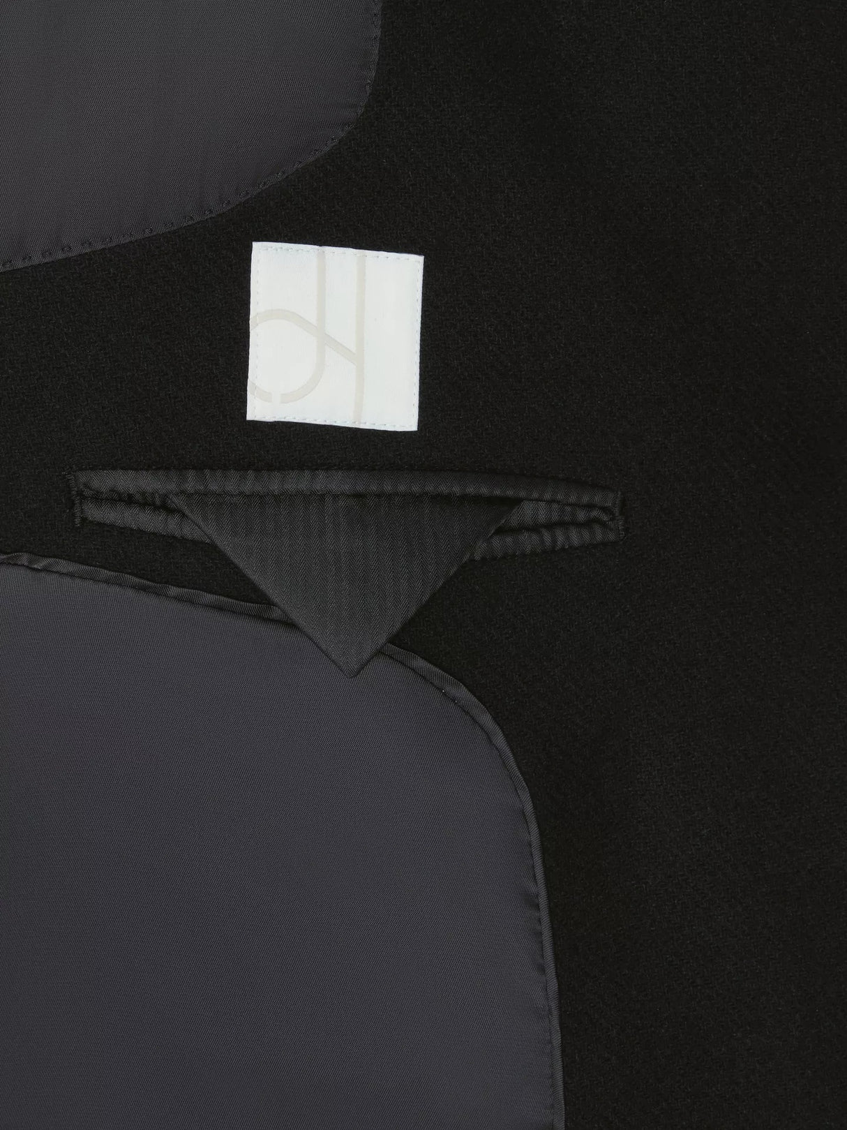 John Lewis Women's Double Breasted Button Wool Blend Coat - Black - UK 12