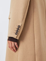 John Lewis Women's Single Breasted Knee Length Wool Blend Coat - Camel UK 12