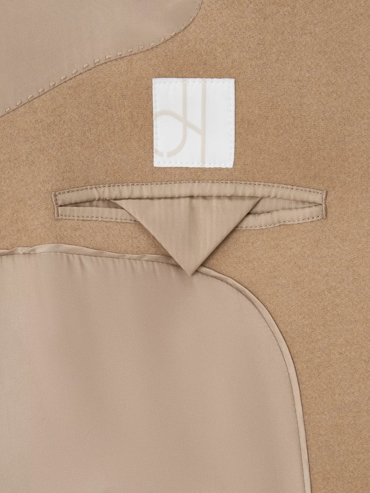 John Lewis Women's Single Breasted Knee Length Wool Blend Coat - Camel UK 12