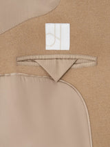 John Lewis Women's Single Breasted Knee Length Wool Blend Coat - Camel UK 12