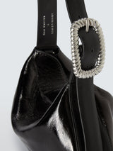 John Lewis x REJINA PYO Womens Fully Lined Plain Leather Grab Bag - Black