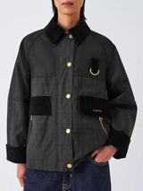 Barbour Women's Lanton Classic Waxed Cotton Jacket - Dark Green - UK 14