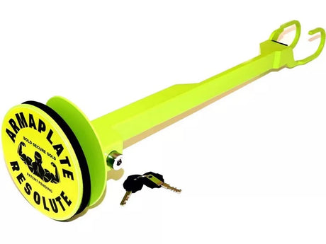 Armaplate AP1000G Resolute Gold Universal Fit Anti-Theft Steering Wheel Lock - Kazoop 