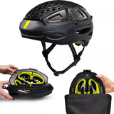 Newlane Adult Folding Commuter Compact Cycling Helmet M (56-61cm) - Yellow