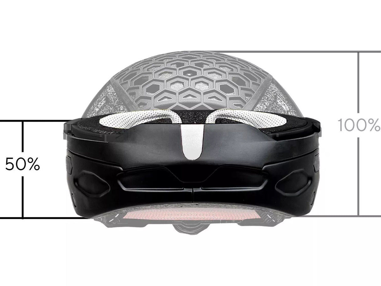 Newlane Folding Commuter Adult Cycling Compact Helmet 56-61cm - White/Black