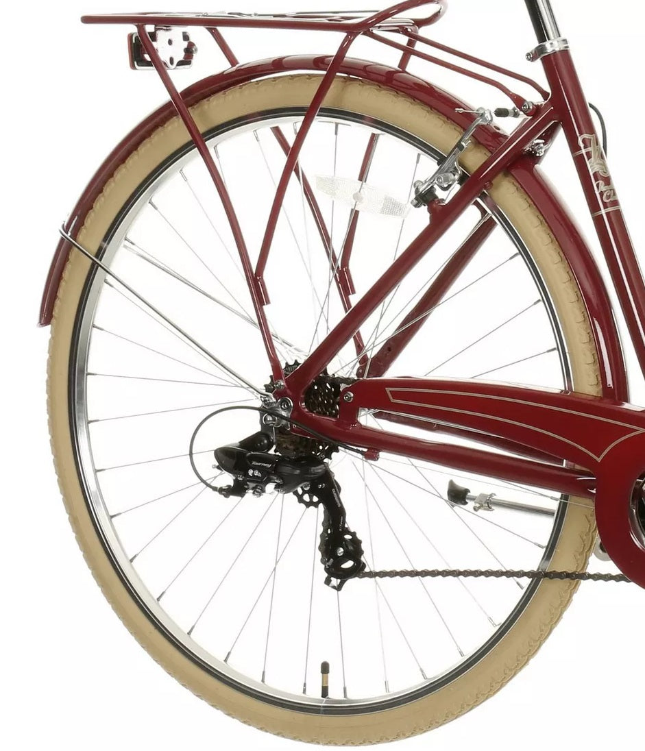 Pendleton Somerby Women's 7-Speed Hybrid Bike - Maroon Red - Small Frame