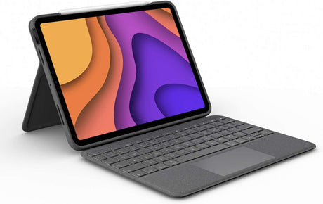 Logitech Folio Touch iPad Air 4th/5th Gen Keyboard Case with Trackpad - Grey - Kazoop 