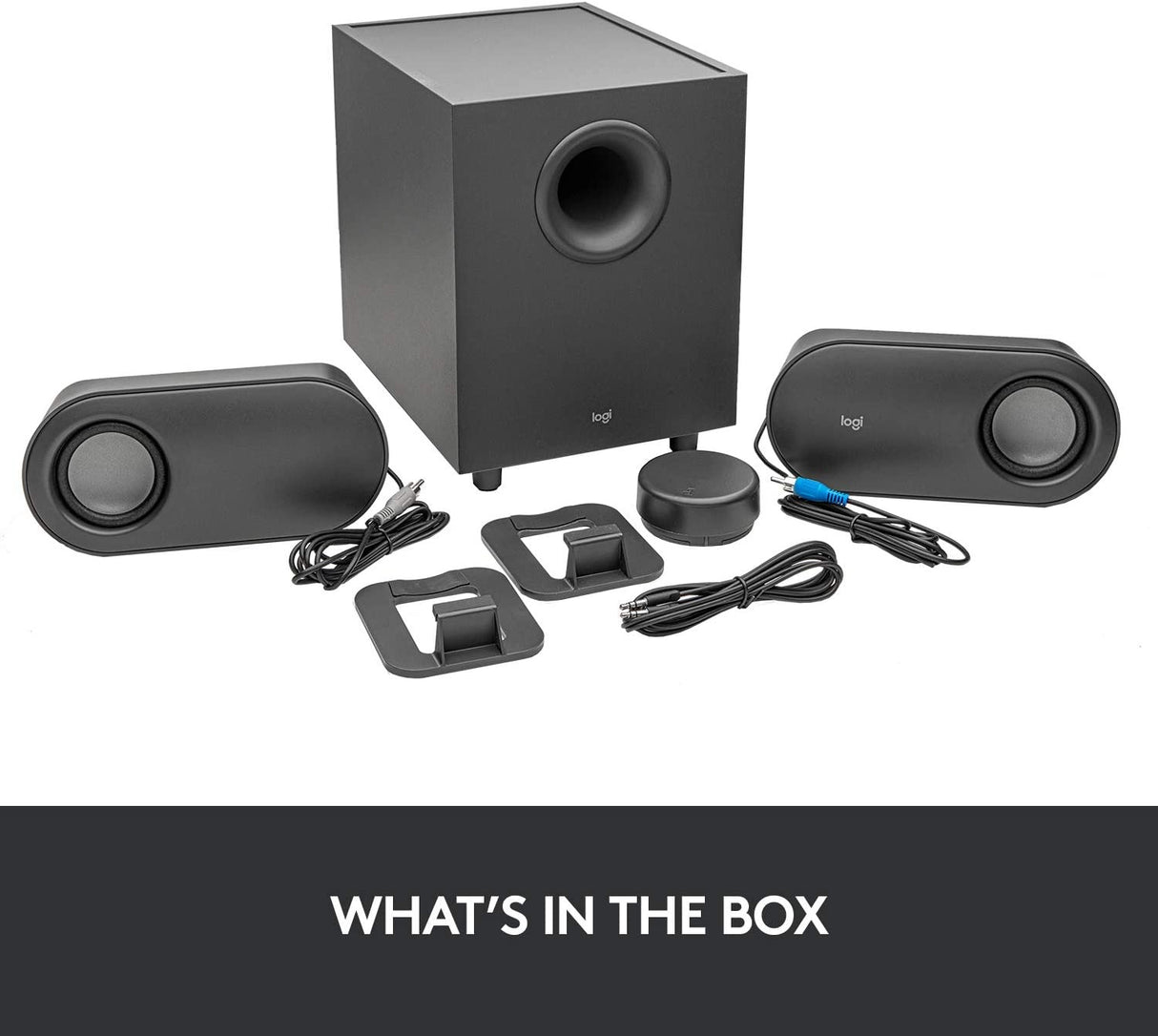 Logitech Z407 Bluetooth Wireless Computer Speakers & Subwoofer - Black - Kazoop 