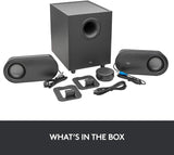 Logitech Z407 Bluetooth Wireless Computer Speakers & Subwoofer - Black - Kazoop 