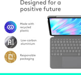 Logitech Combo Touch Backlit Keyboard Case for iPad Pro 13” (M4) - Graphite - Kazoop 