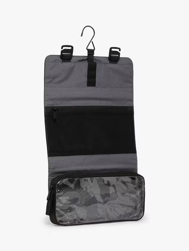 TUMI Hanging Toiletry Bag Travel Kit with Removable Pouch & Hook - Black
