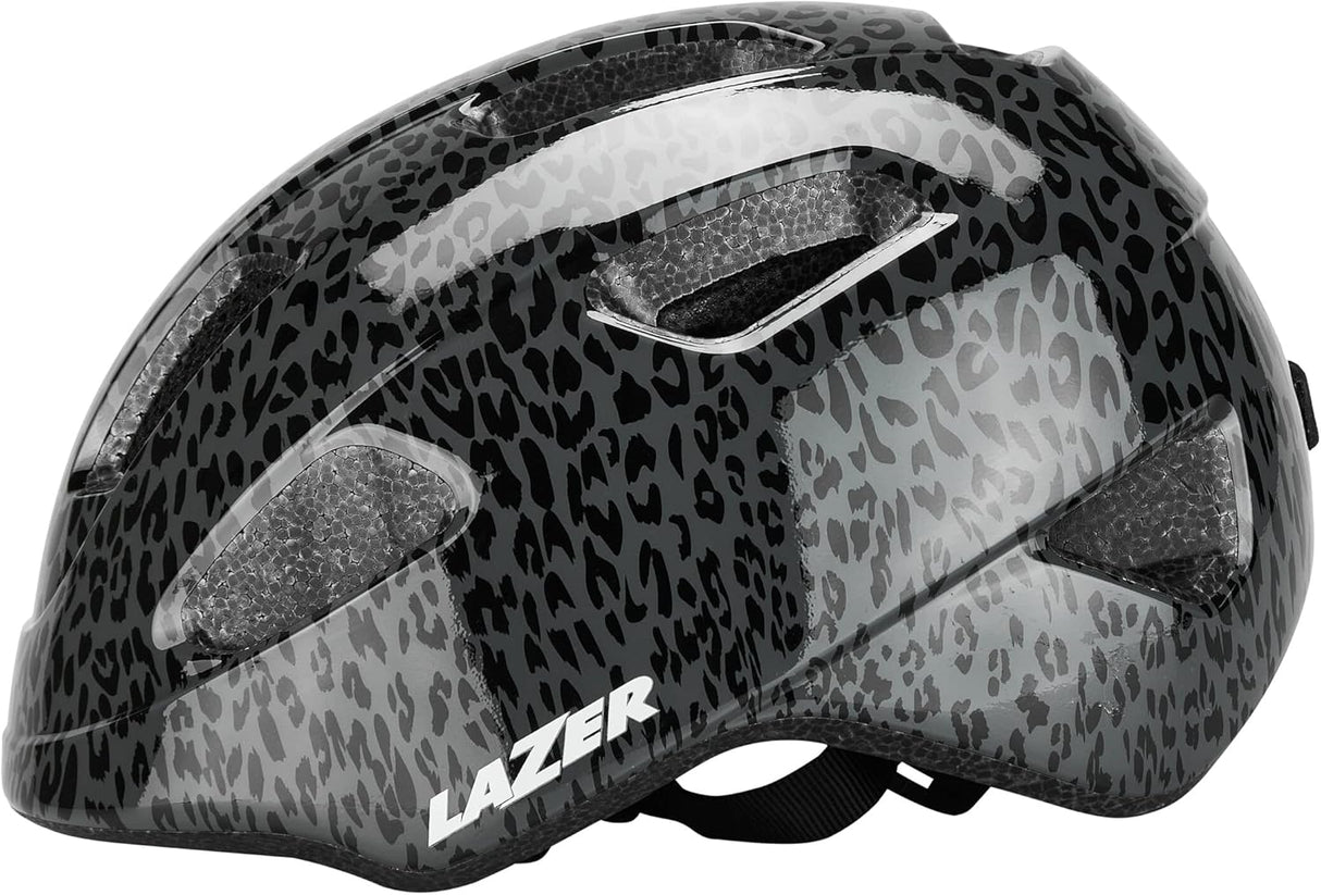 Lazer Nutz KinetiCore Youth Light Cycling Helmet Uni-Size - Black Leopard