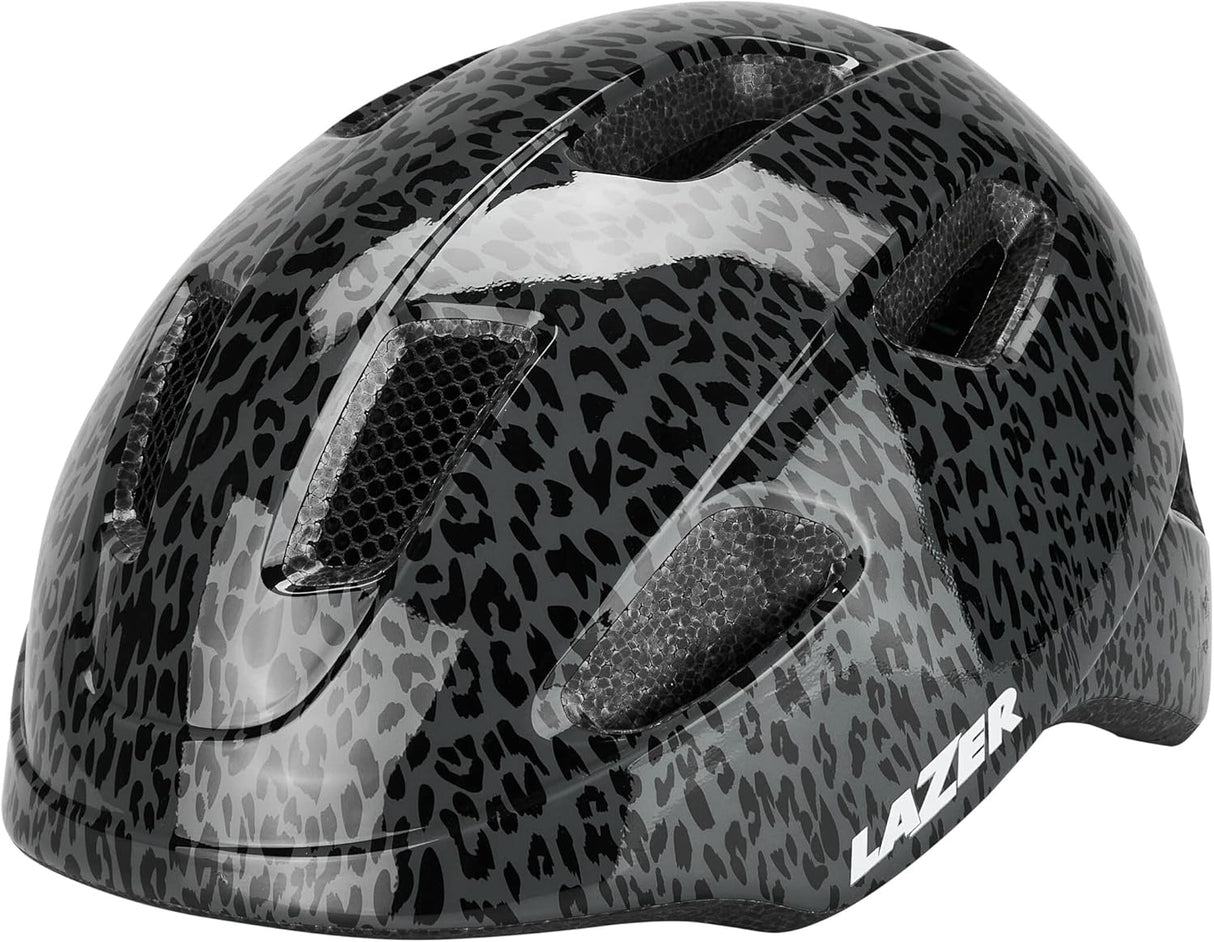 Lazer Nutz KinetiCore Youth Light Cycling Helmet Uni-Size - Black Leopard