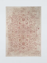 John Lewis Antigua Floral Cotton/Wool Medallion Rug L180 x W125cm - Red