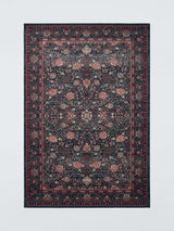 John Lewis Royal Heritage Floral Wool Pile Rug L200 x W135cm - Green/Red - Kazoop 