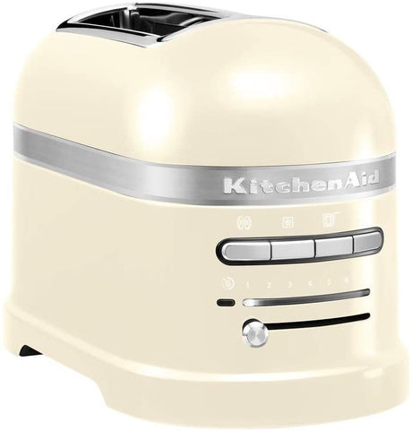 KitchenAid 5KMT2204BAC Artisan 2-Slice Toaster 1250W - Almond Cream - Kazoop 