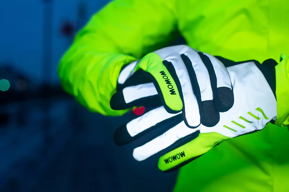 Wowow Night Stroke Cycling Windproof Breathable Winter Gloves - X Large - Kazoop 