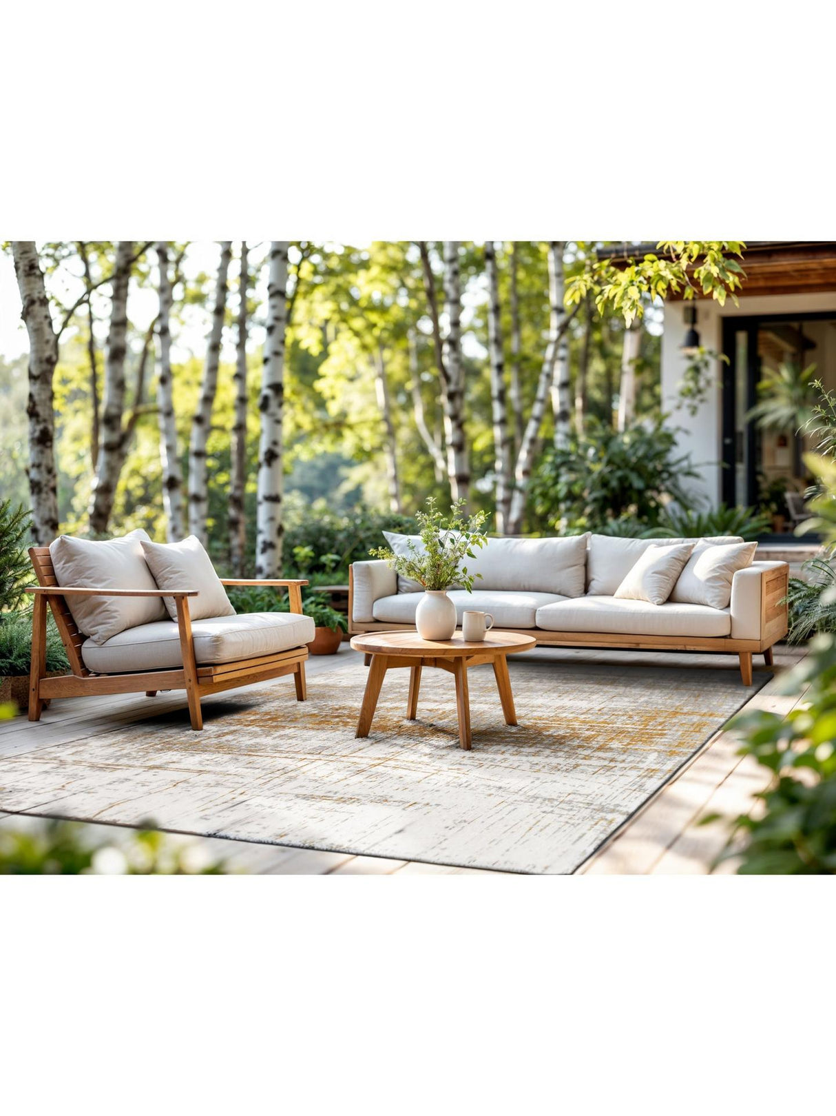 Louis De Poortere Mad Men Griff Collection Rug Columbus Gold L280 x W200 cm