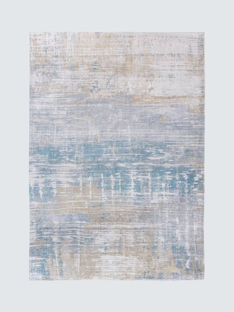 Louis De Poortere Abstract Streaks Rug L280 x W200cm - Long Island Blue