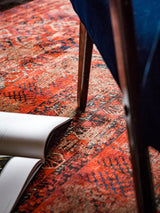 Louis De Poortere Hadschlu Rectangular Polyester Rug - Red L180 x W120 cm